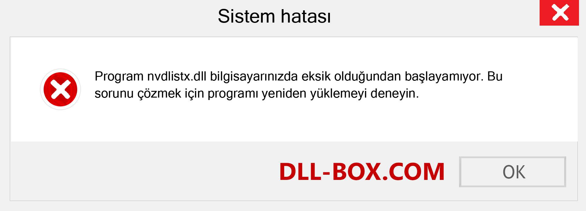 nvdlistx.dll dosyası eksik mi? Windows 7, 8, 10 için İndirin - Windows'ta nvdlistx dll Eksik Hatasını Düzeltin, fotoğraflar, resimler